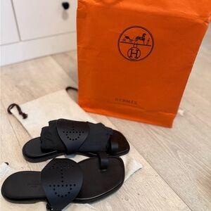 Hermes Black Women's Sandals